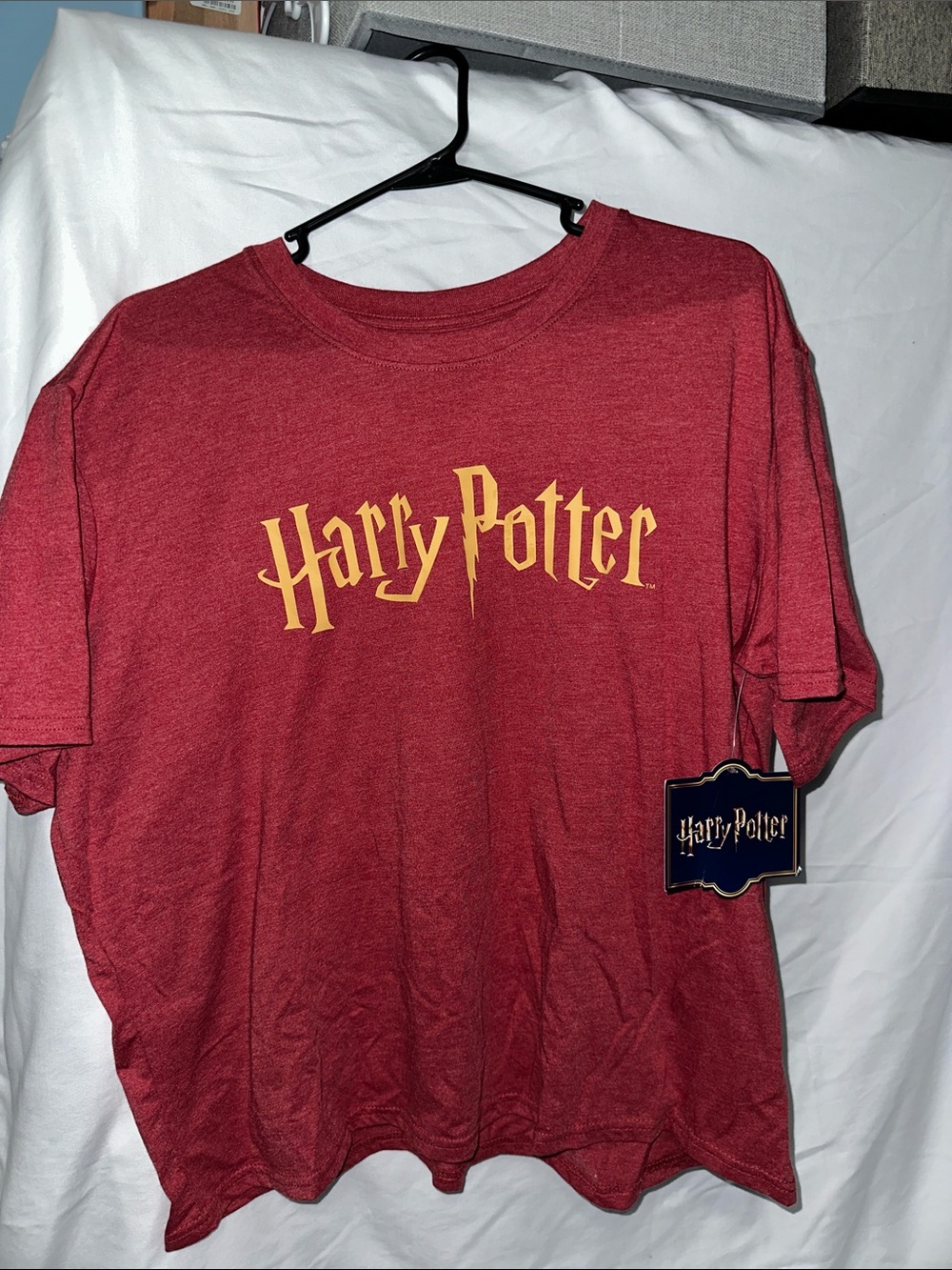 Warner Bros. Harry Potter Red Tee with Gold Logo